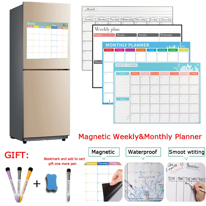 Fridge Magnet Planner Calendar | Magnet Monthly Calendar Fridge - Magnetic  Whiteboard - Aliexpress