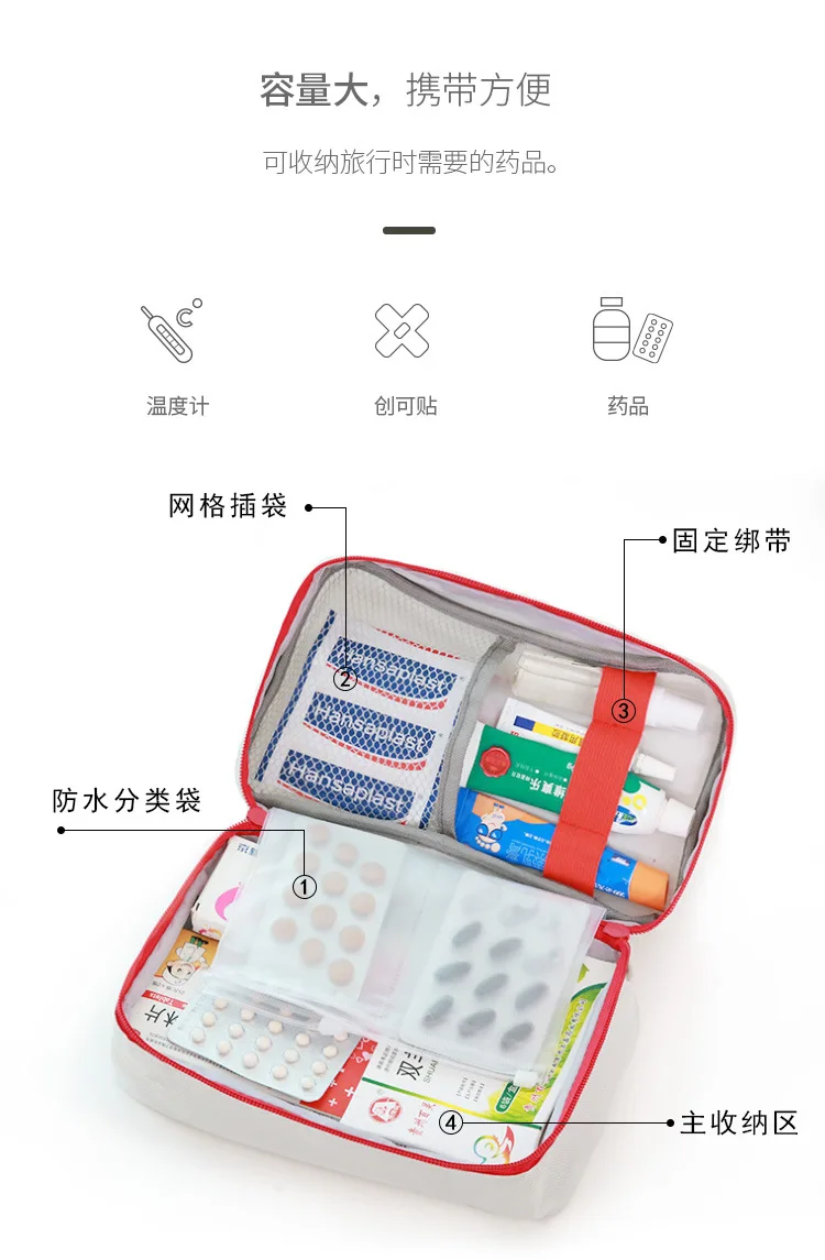 Outdoor Travel Medical Kits Storage Organizing Portable Medical Kit Survival Kit Outdoor First Aid