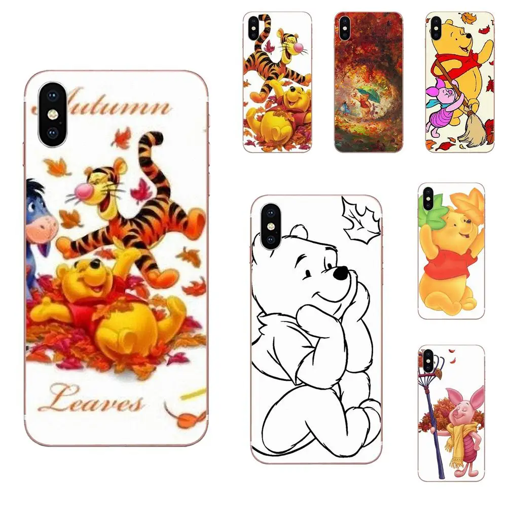 Высокое качество чехол для телефона Винни пудс осенние листья Xiaomi Redmi Note 2 3 3S 4 4A 4X5