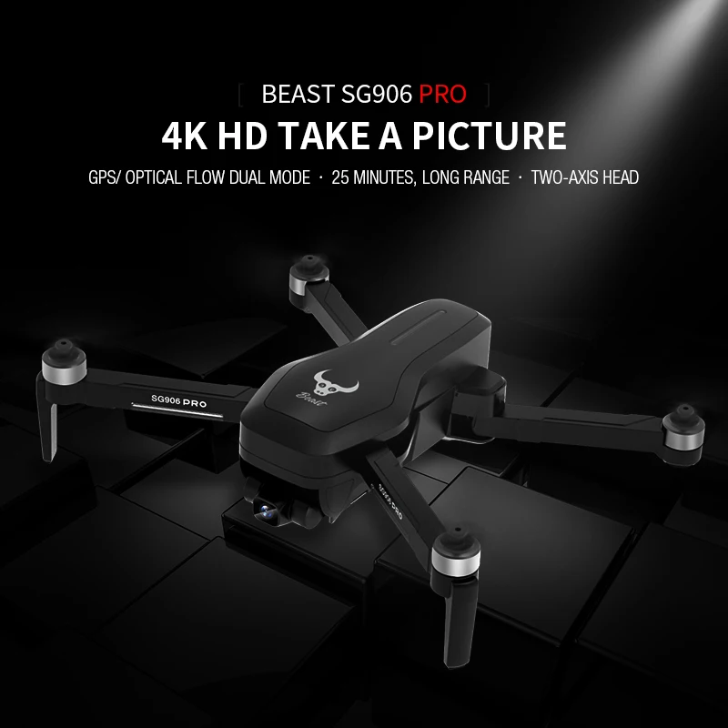 Квадрокоптер Beast SG906PRO GPS 4K ESC две оси стабилизация|Радиоуправляемые вертолеты| |