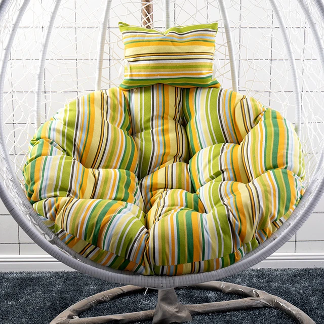 Outdoor Indoor Papasan Cushion Hanging Swing Egg Chair Garden Rattan chair  Mats