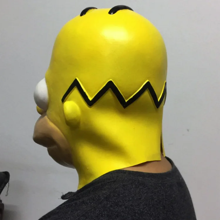 

Movie Character Figure Simpsons Mask Simpsons Halloween Mask Ball Latex Helmet Props
