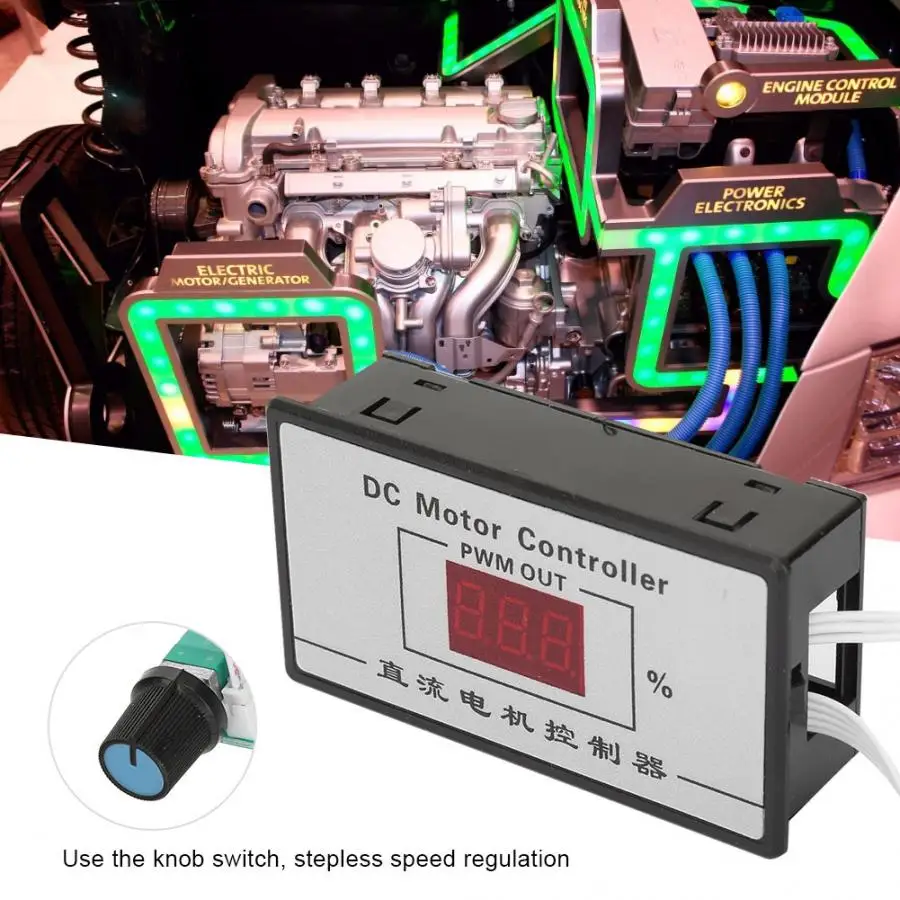 DC цифровая Кисть Мотор Скорость контроллер 9~ 60V регулитор скорости двигателя регулятора 20A подходит для щетки мотора постоянного тока