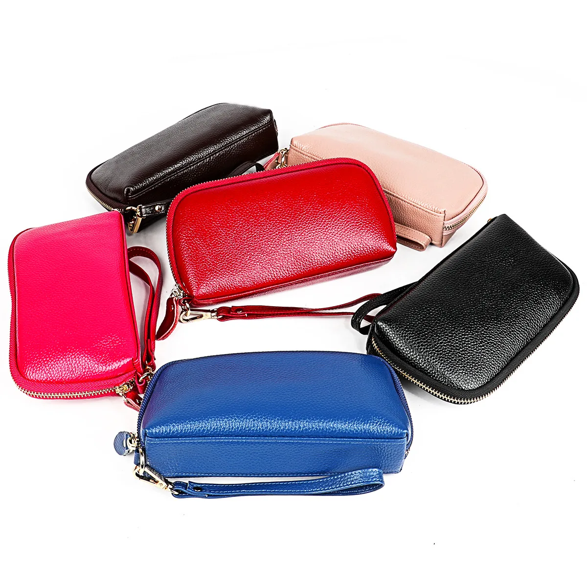 

2019 New Style WOMEN'S Handbag Multi-functional Large-Volume Leather Wallet Full-grain Leather Purse Clutch Bag