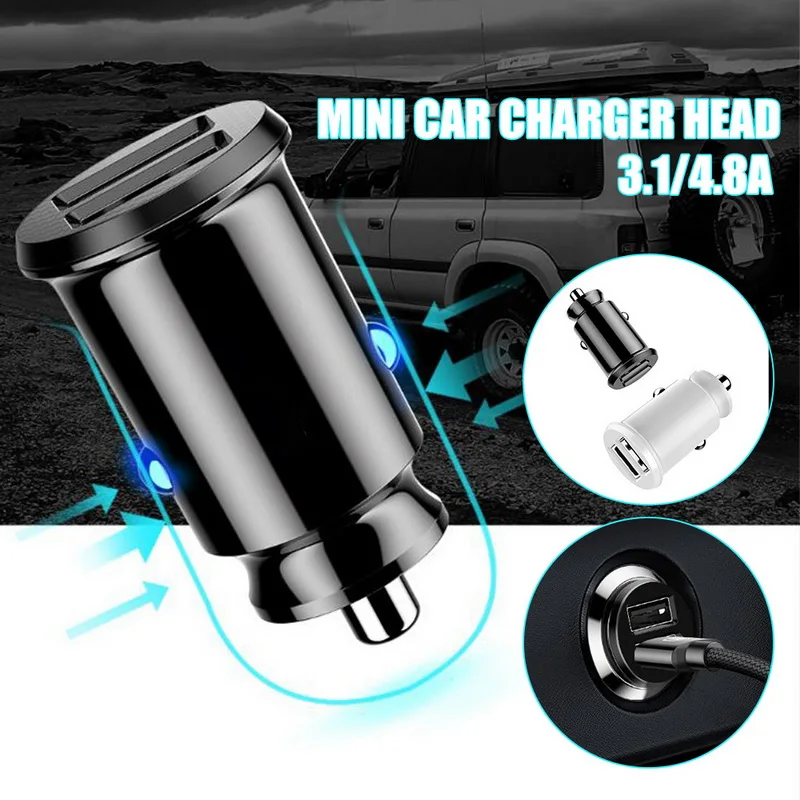 

Car Charger Quick Charge Dual USB Car Charger Adapter Compatible with Smartphone