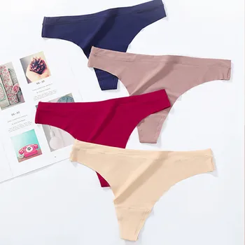 

3PCS Women Panties Sexy Underwear Invisible Seamless Lingerie Breathable Briefs Ice Silk Ultra-thin Intimate Underpants XL XXL