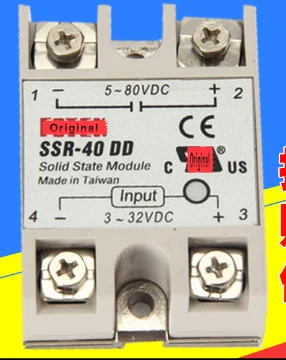 10 шт. SSR-40DD Однофазное твердотельное реле 40A DC управление DC SSR40DD