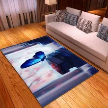 Большие ковры с бабочками для гостиной, спальни, коврики, Мультяшные детские коврики для игр, домашний декор, ковер для девочек, коврик для двери комнаты