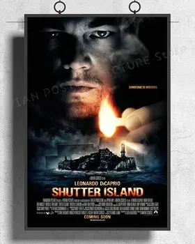 

NJ347 SHUTTER ISLAND Movie Horror Thriller Wall Sticker Silk Poster Art Home Decoration