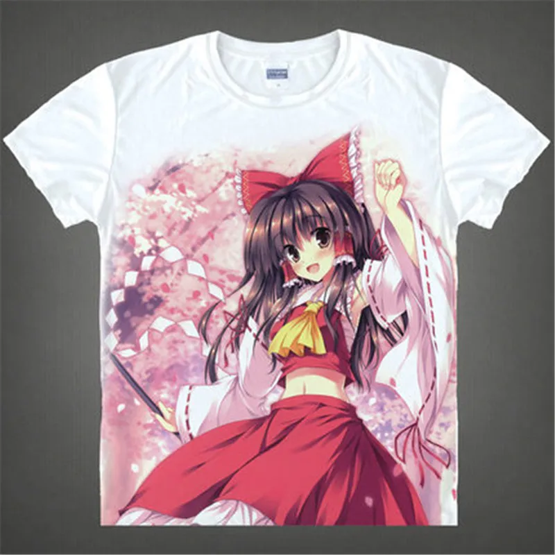 23 Футболка Touhou Project Kirisame Marisa Hakurei Reimu Yagokoro Eirin Ремилия Скарлет Touhou Project футболка Аниме футболки Camisetas - Цвет: 23