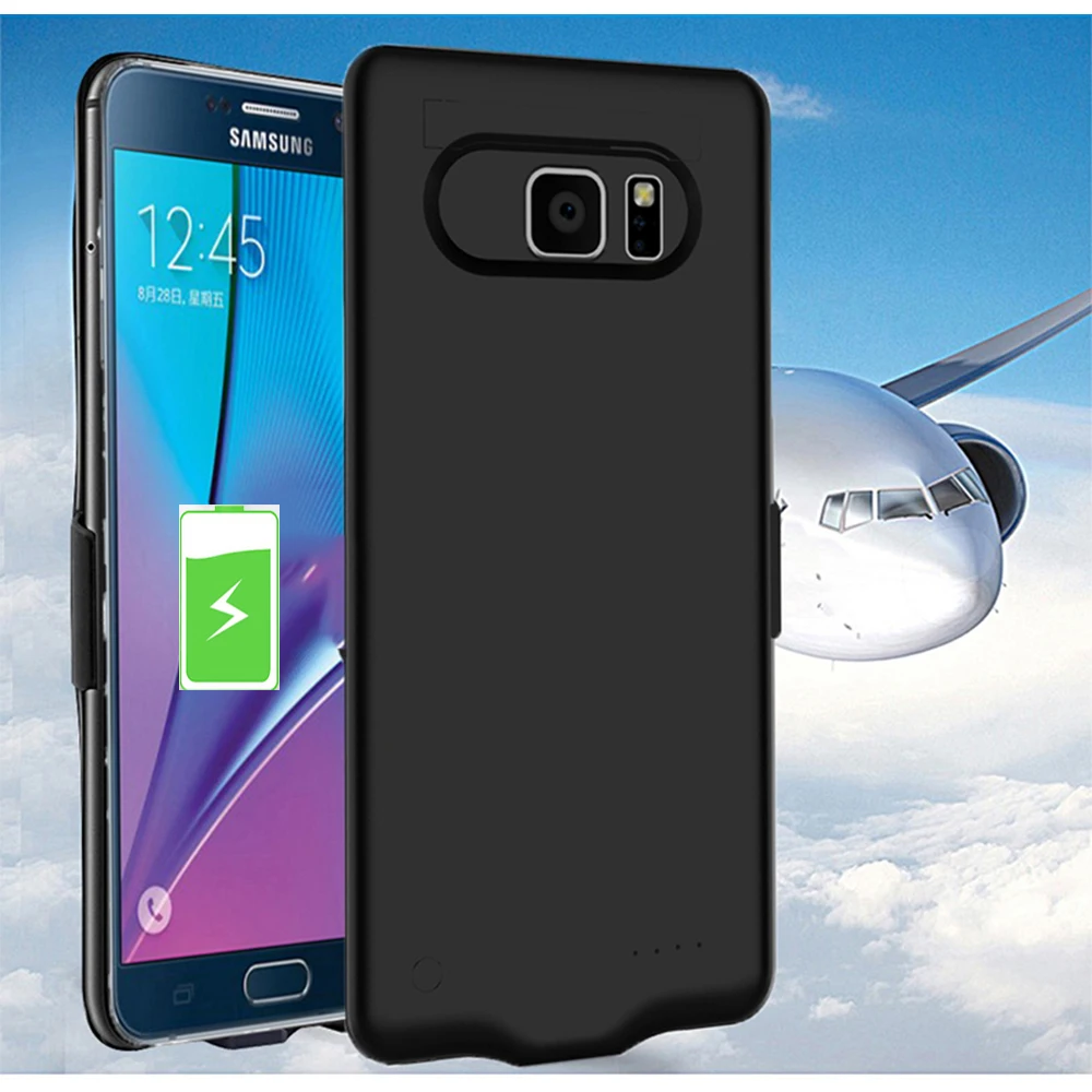 External battery charger cases For Samsung Galaxy Note 5 S7 Edge portable Powerbank Backup charging Cover Power case 5000 | Мобильные