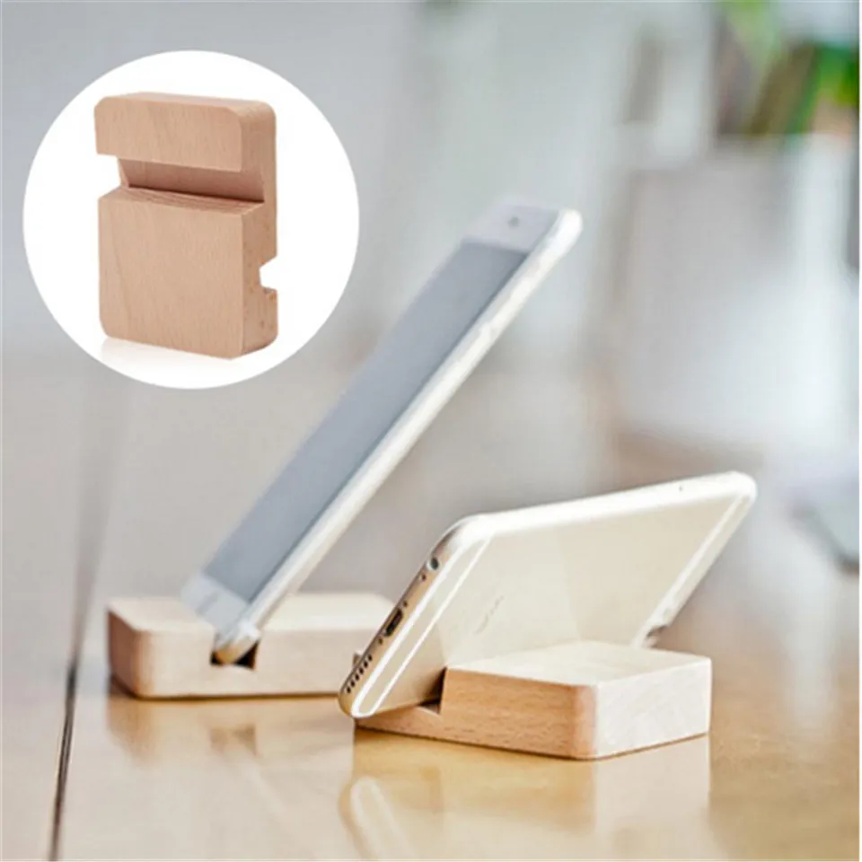 

Wooden Double Slot Mobile Phone Holder Universal Stand For IPhone Xr Xs X 8 Phone Stand For Samsung S9 S8 IPad Tablet Stand