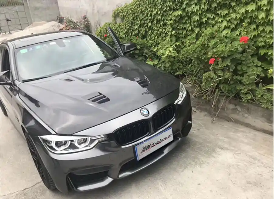 Carbon Fiber Front Bumper Engine Hood Vent Cover Fits For Bmw 3 Series 4 Series F30 F31 F32 F33 F35 F36 M3 M4 Hoods Aliexpress