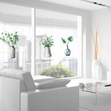 Паста для кухни, спальни, ванной, зеленые растения, скандинавские маленькие свежие стеклянные пленки, прозрачные непрозрачные матовые стекла