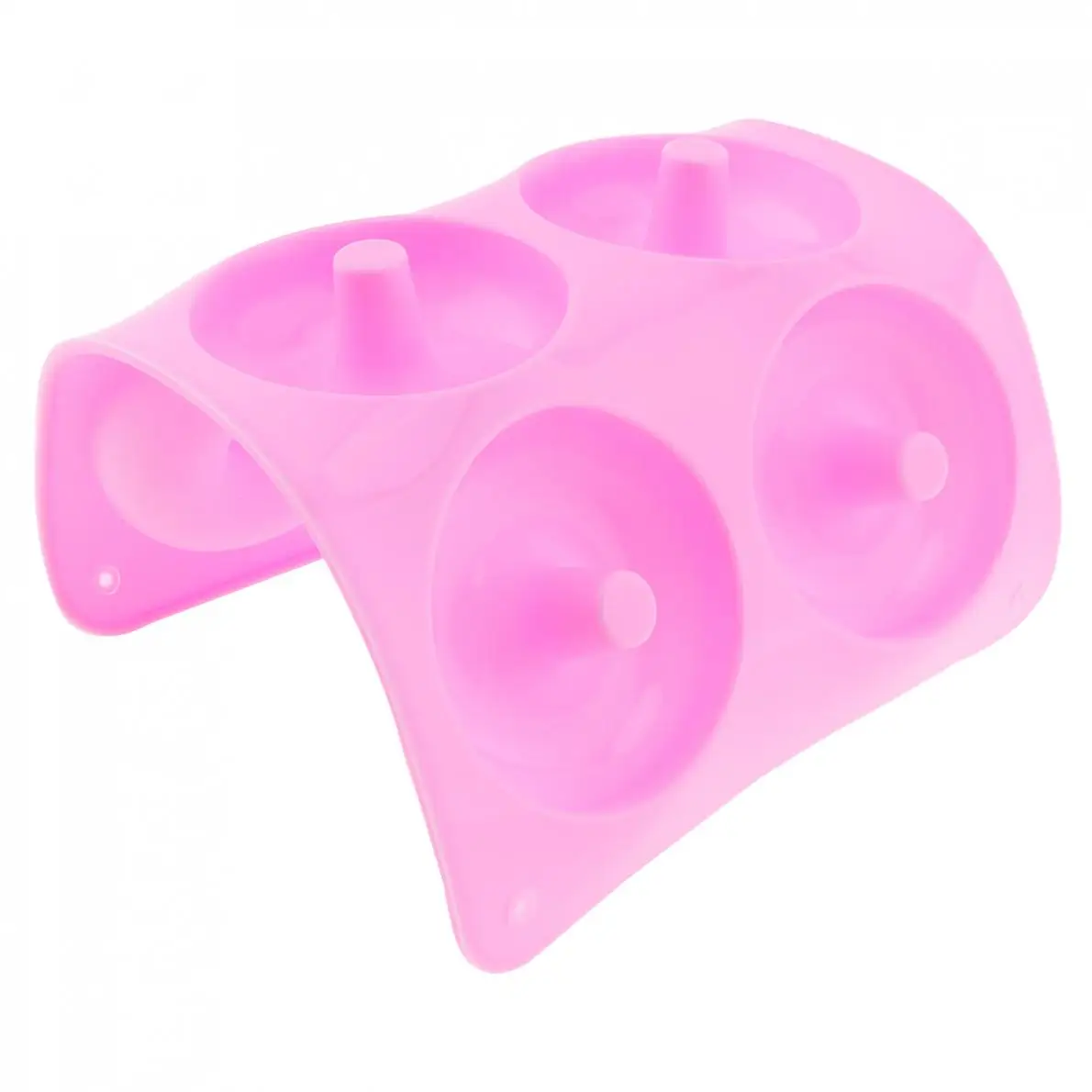 Six Grid Pink Round Silicone Chocolate Mould Aromatherapy Handmade Soap Mold Aroma Diffuser For Bake DIY