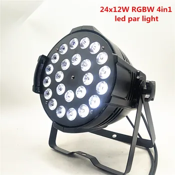 

6pcs / 24x12W 4in1 Led lighting color light effect light 24x12W RGBW LED par light DMX512 disco dj party light stage equipment