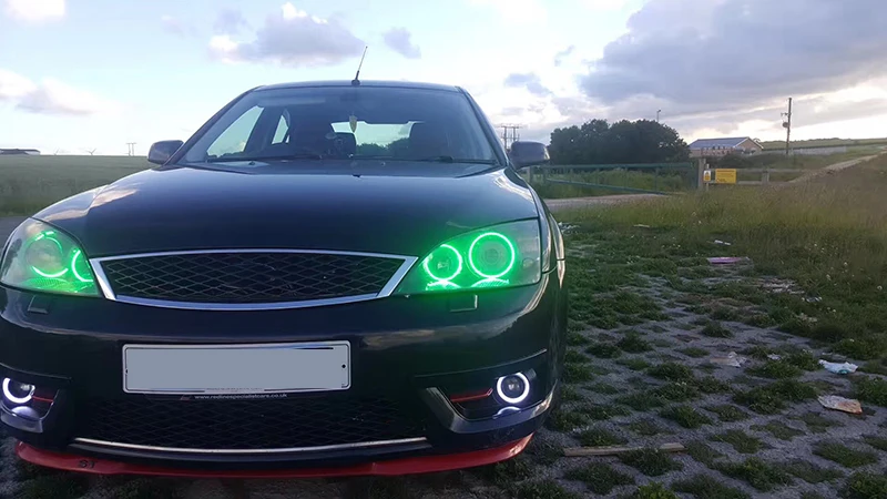 Remoto para Fiat Mais Recente Farol Multi-cor Led Anjo Olhos Auréola Anel Olho Drl rf Controle Linea 2007-2020 Acessórios Rgb 23 Mais recente farol multi-cor rgb led anjo