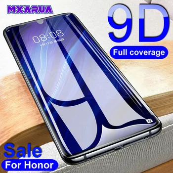 

9D Full Protective Glass For Huawei Honor 20 10 9 8 Lite Screen Protector Honor 9X 8X V30 V20 V10 Safety Tempered Glass Film