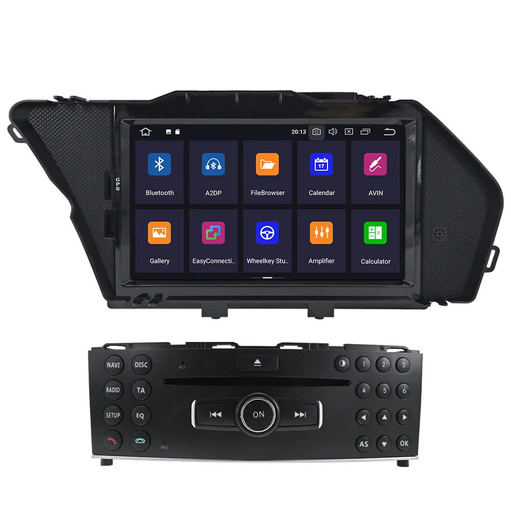 Ips экран Android 10 2 DIN Автомобильный gps-навигация, dvd-плеер радио для Mercedes Benz GLK X204 GLK 300 GLK 350 Мультимедиа Радио