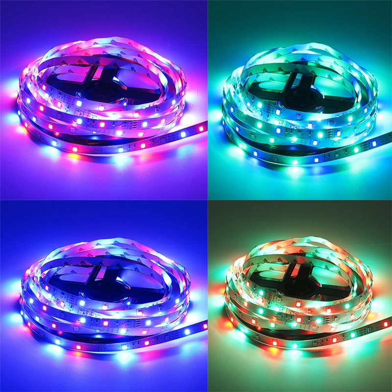 5 м 10 Светодиодная лента RGB светильник SMD 2835 DC12V 60 светодиодов/м