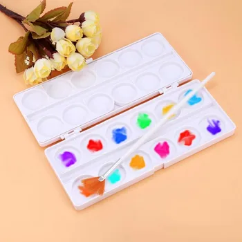 

24 Grids Nail Art Paint Palette Nail Painting Supplies Color Palette Drawing Color Painting Glue Palettes Maincure Tool