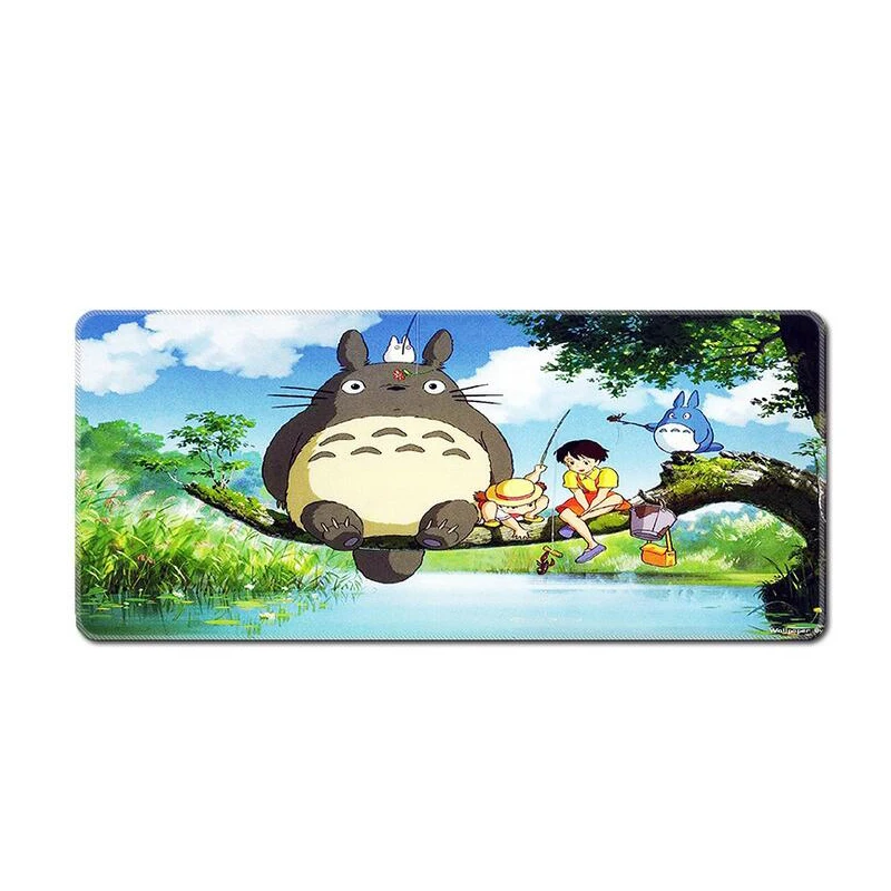 For League Of Legends Overwatch World Of Warcraft Starcraft New Gaming Large Mousepad Desk Locked Edge Mat Cute Totoro Pad 2020