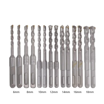 

Hot Sale 14Pcs/Set Twist Drill Bit For Metal 40CR chrome-vanadium Steel Drilling Woodworking Tool 6/8/10/12/14/16mm High Quality