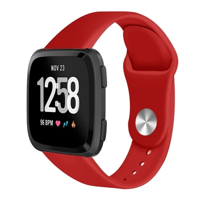Hangrui Мягкие силиконовые умные часы ремешок для Fitbit Versa ремешок обратный Спортивный Браслет для Fitbit Versa Lite ремешок - Цвет: red
