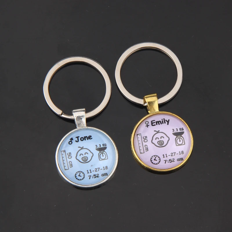 personalised baby keychain