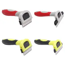 Гребни собака для удаления волос кошка Уход за щеткой Инструменты Съемная Щетка Насадка триммер для домашних животных расчески для кошек товар для животных