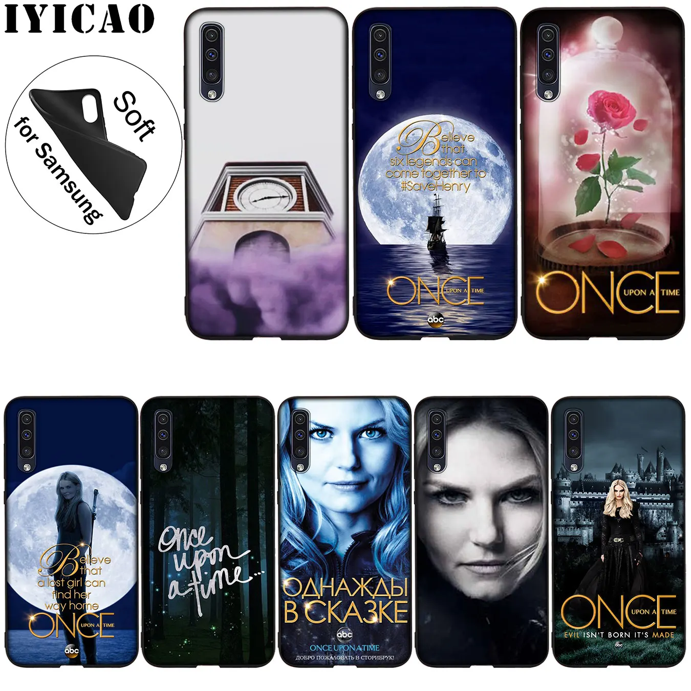 Силиконовый мягкий силиконовый чехол IYICAO Once Upon A Time для Samsung Galaxy A51 A71 A81 A91 A41 A21 A11 A01