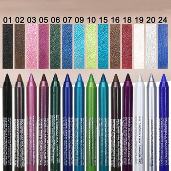

12 Colors Glitter Eye Liner Pen Waterproof Pigment Pink Blue Black Eyeiner Pen Beginner Eye Makeup Cosmetic Maquiagem TSLM2