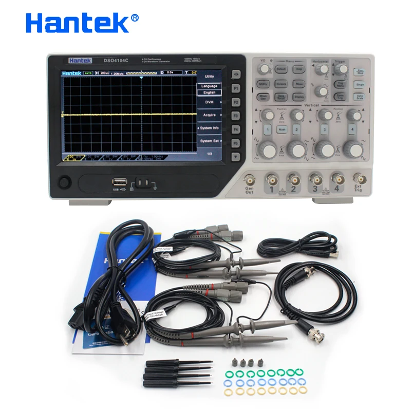 Цифровой осциллограф Hantek DSO4104C 4-канальный 100 МГц полоса пропускания | Инструменты