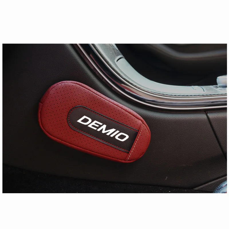 Мягкая Кожаная подушка для ног наколенники подлокотник аксессуары для салона автомобиля для Mazda Demio