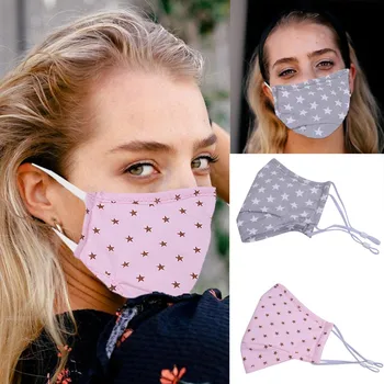 

Pm2.5 Print Lovely Reusable Cotton Mouth Face maskas Mouth Cover Washable Reusable Activated Carbon Filter Fabric Mouth maschera