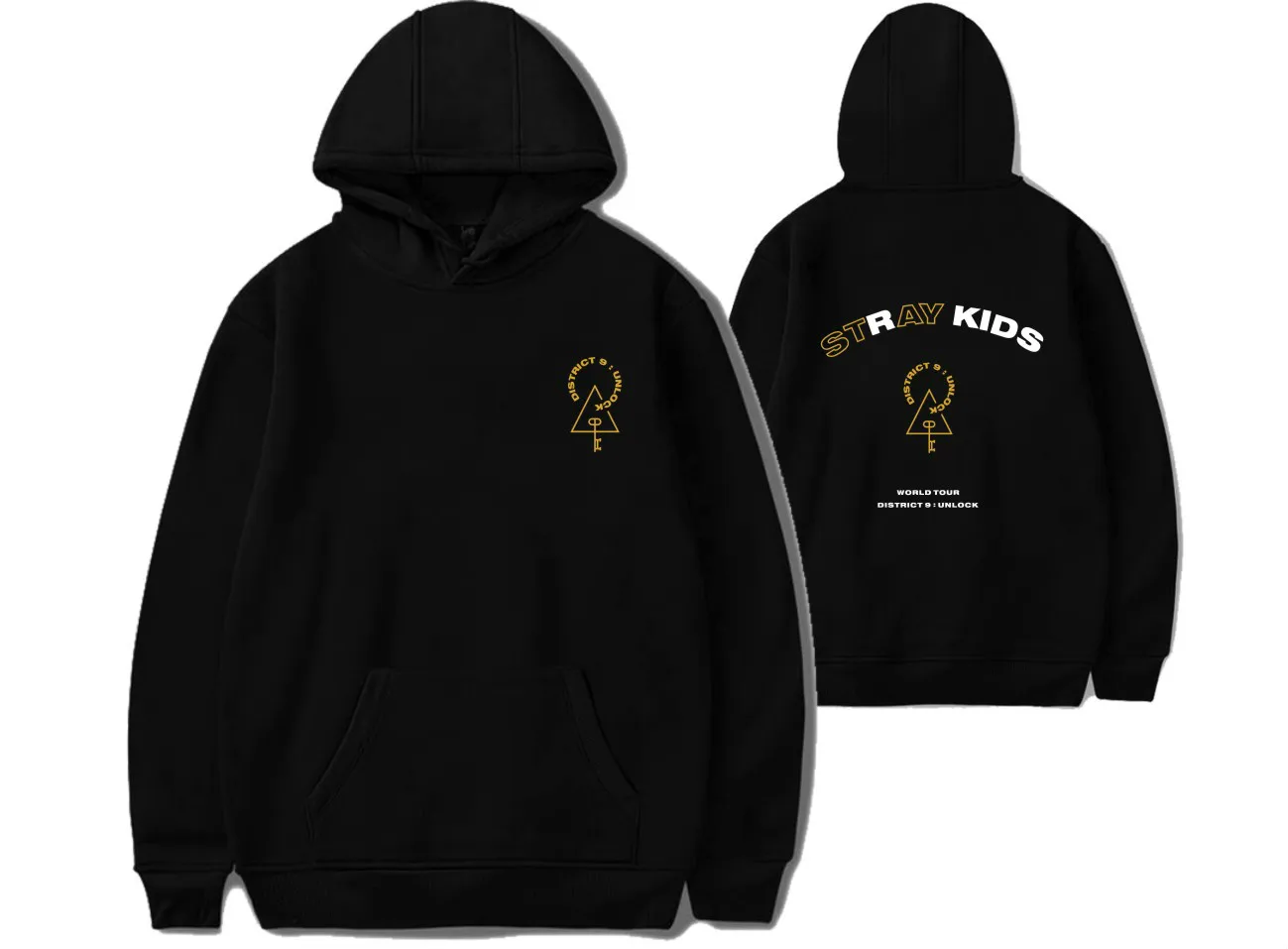 Новое поступление модные толстовки с капюшоном для детей надписью Stray Kids District 9