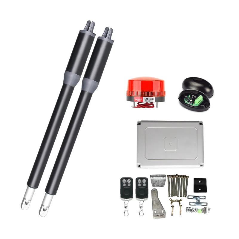 200Kg Automatic Double Leaf Door Opener Swing Gate Motor Kit Single Linear Actuator Operator Garage Courtyard Access Control |