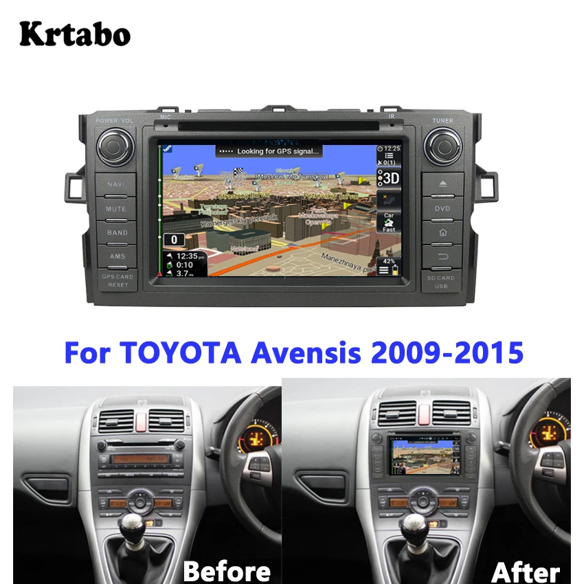 For TOYOTA Avensis 2009 2010 2011 2012 2013 2014 2015 Android smart car navigation integrated machine support DVD