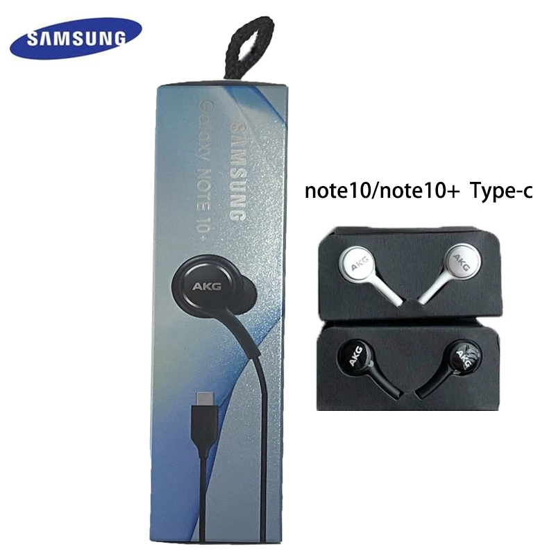 Original Samsung Earphones Typec Inear With Mic Wire Akg Headset For Galaxy S20 Note10/note10