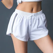 Летний анти-светильник двухслойные спортивные шорты свободные дышащие фитнес ходовые шорты йоги шорты для спортзала женские быстросохнущие шорты для