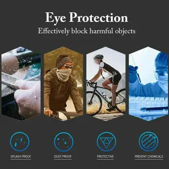 

Anti-Impact 2*Goggles Multi-Purpose Lab Anti Chemical Splash Transparent