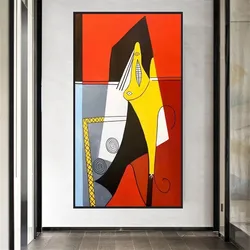 Hand Painted Picasso oil Painting Abstract Figures Wall Art painting modern Canvas Painting for Living Room Decor Home Salon art