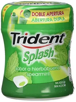

Trident - Splash - Chicle con sabor a hierbabuena - 88 g - [Pack de 6]