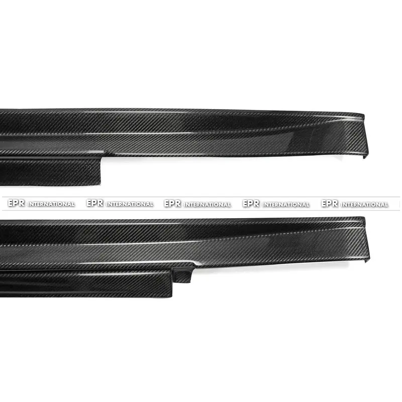 Car-styling Carbon Fiber Side Skirt Glossy Fibre ZL Door Body Kit car window body kit Racing Drift Accessories Trim For R35 GTR GT-R Zele Style