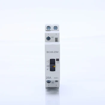 

CT1 2P 25A 220V/230V 50/60HZ Din rail Household ac Modular contactor with Manual Control Switch 2NO or 1NO 1NC or 2NC