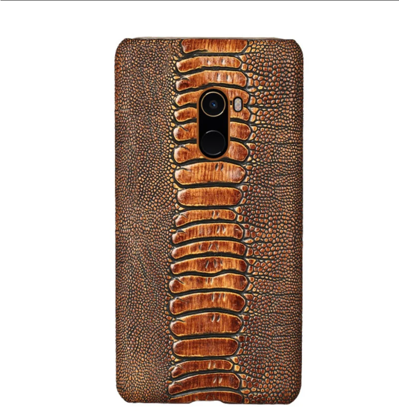 Most Buy St8yb New Genuine Leather Avestruz Texture Anti fall Telefone Case For Xiaomi Vermelho mi redmi note 7 8 a3 9 9t 10 cc9 8t pro Cover