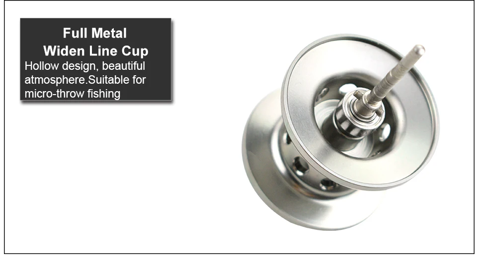 GLUREE Baitcasting Fishing Reel 17+1BB 7.11 220g Metal Line Cup Silver Black Left Right Hand Lure Fishing FreshSalt Water Reel (13)