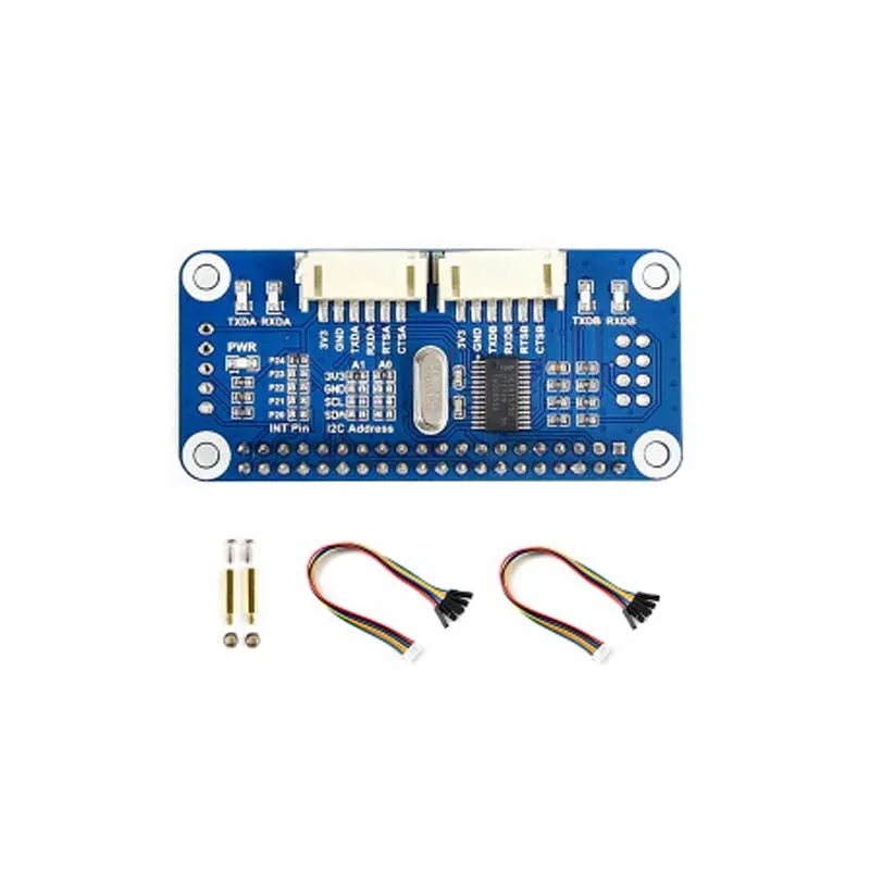 Последовательная плата расширения Raspberry Pi 4B/2B/3B +/Zero W встроенный интерфейс SC16IS752