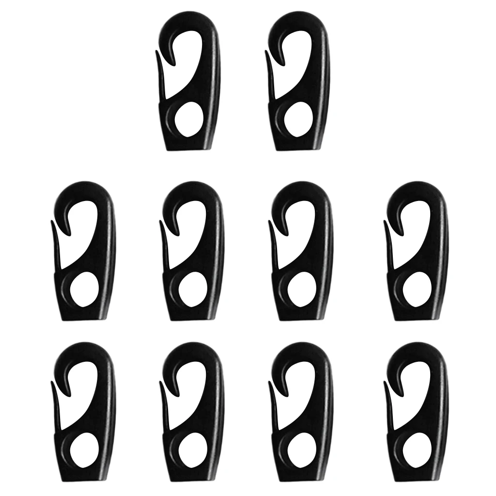 10 Pieces 7mm Elastic Shock Cord Bungee Rope Hook for Kayak Paddle Rod Leash Canoe Boat Dinghy Fishing