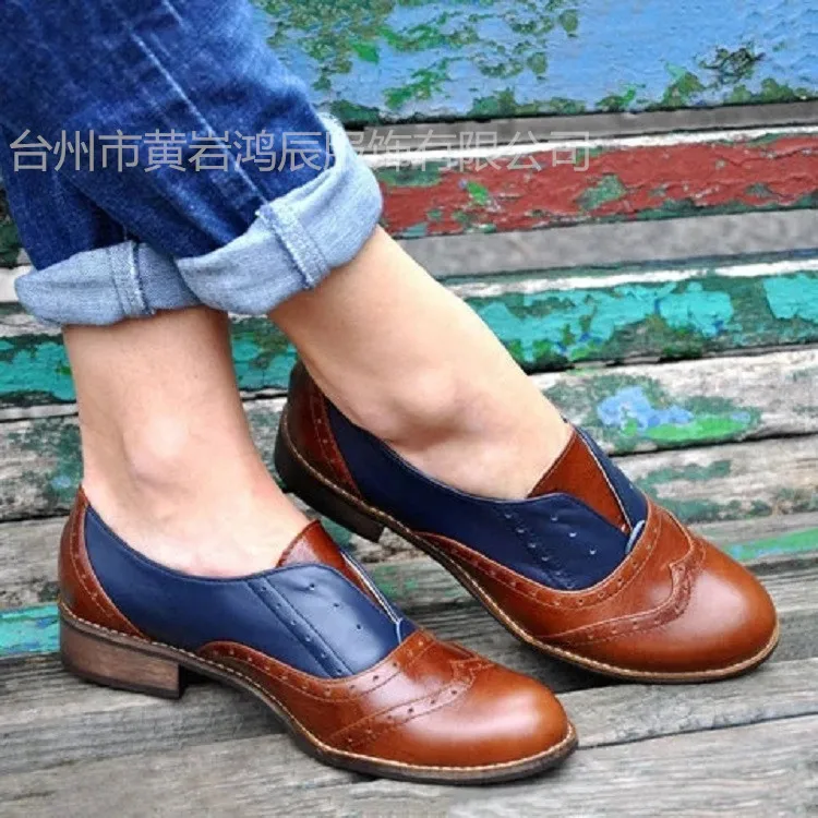 

Slilp-on Square Heel Women Basic Pumps Pointed Toe Low Single Shoes Leisure Spring Autumn Ladies Pumps